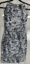 NaaNaa Ladies Black & white Mesh Halter Neck Bodycon Dress Size 10 BNWT