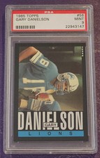 1985 Topps Football #56 Gary Danielson card PSA 9 Mint! Detroit Lions!