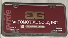 Scion License Plate Frame Stainless Steel Silver- Au-tomotive Gold