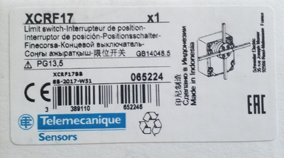 Telemecanique XCRF17 Positionsschalter 065224 XCR F17