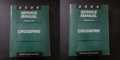 2004 Chrysler Crossfire OEM Factory Service Manual Set of 2 Repair Shop Lot