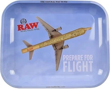 RAW Metal Rolling Tray Size 7”x10.75”