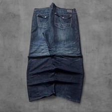 Y2K Vintage 2000s skater grunge Super Baggy embroidered faded Denim Jeans Sze 55