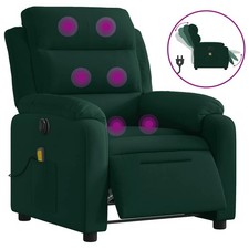 Modern Electric Massage Recliner Chair in Multiple Colors vidaXL