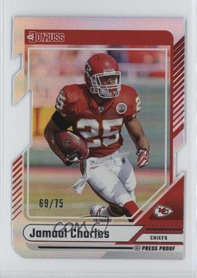 2024 Panini Donruss Silver Press Proof Die-Cut 69/75 Jamaal Charles #197 16wc