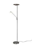 Led Deckenfluter Wohnzimmer Dimmbar In Nickel Lesen 30 W Stehleuchte Flexibel