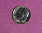 Photo of a 1957-P Roosevelt Dime from an eBay listing that sold on Jul 21, 2026