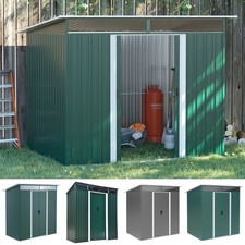 Garden Shed Storage Tool Organizer w/ Sliding Door Vent House Hut