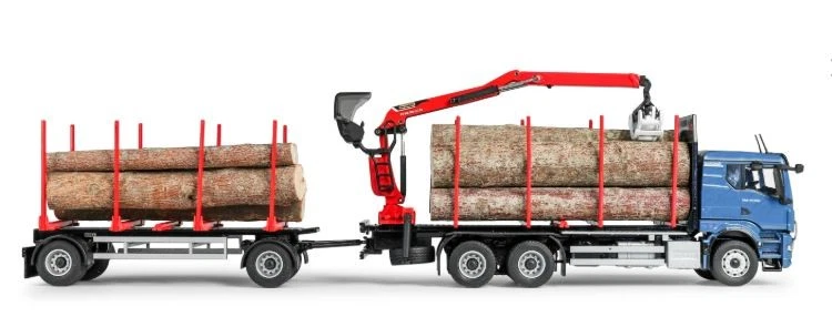 CONRAD - Camion MAN TGS TN 6x4 con gru di scarico e rimorchio a 1+1 assi per ... - Immagine 3 di 4