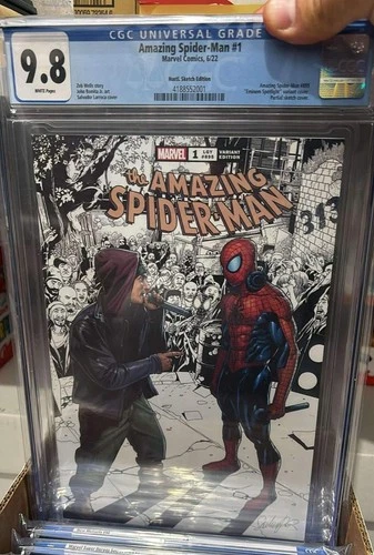 AMAZING SPIDER-MAN (2022) # 1  EMINEM SPOTLIGHT VARIANT LTD To 1000 CGC 9.8