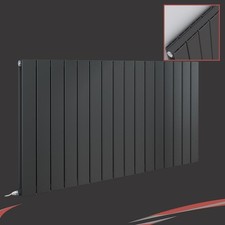 Aluminium Electric Horizontal Anthracite Designer Radiators CORWEN DBL (4 Sizes)