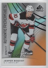 2019 SP Game Used Authentic Rookies Orange Rainbow /117 Jesper Boqvist #159 f1h