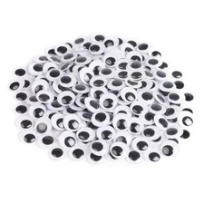25mm Black Googly Wiggle Eyes 100PCS with Self-Adhesive for DIY 25mm 100pcs