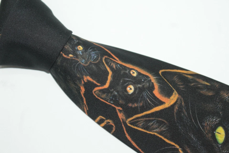 Corbata "black cats" Ralph Marlin F86188 Foto 3 de 4