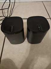 Lot Of 2 Sonos Play:1 Wireless Smart Speaker Black
