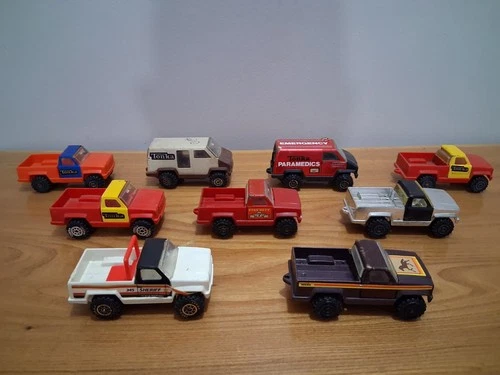 Vintage 1978 Tonka Pick Up Trucks And Vans Lot Of 9 Used 1:64 Scale