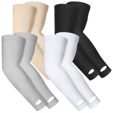 4 Pairs Protective Arm Sleeve for Thin Skin Elderly Skin Protector Sleeve