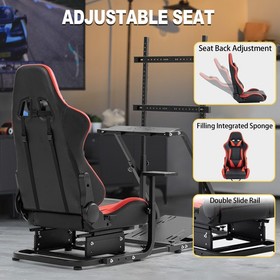 Marada Racing Simulator Cockpit Frame With Monitor Stand Fit Logitech G923 G920