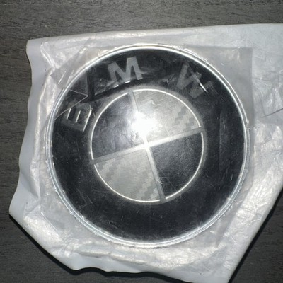 Genuine OEM BMW Roundel Emblem Badge Logo Black And Silver BRAND NEW 51148132375