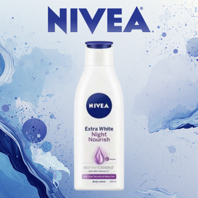 Nivea Extra Bright Night Nourish Body Lotion Q10 Vitamin C 190ml
