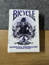 KARNIVAL RENEGADE PURPLE LIMITED EDITION BICYCLE DECK OF PLAYING CARDS POKER SIZ