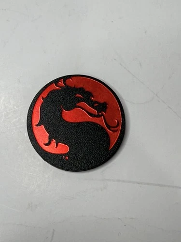 1992 Vintage Mortal Kombat Red Pog's Slammer Plastic RARE FAST SAME DAY SHIPPING