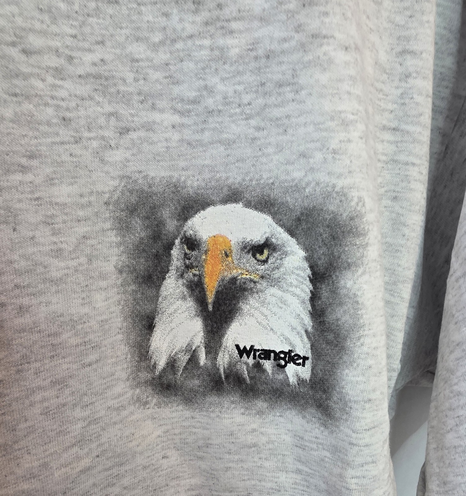 90s RARE Vintage New With TAGS Gray Wrangler Cowboy Lightning Eagle Tshirt L image 3