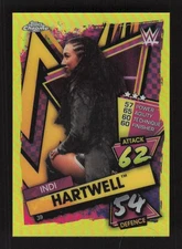 Indi Hartwell 2021 Topps Chrome Slam Attax WWE Yellow Refractors #/99 #39