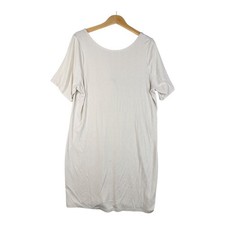 NWT Old Navy Ribbed T-Shirt Short Sleeve Dress size 2X Cream