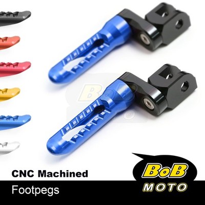 BOB Front Footpegs 25mm Lower For Harley Davidson Fatbay Lo Iron Sportster 883