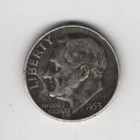 1953 D 10¢ DIME 90% SILVER TEN CENTS DENVER MINT UNITED STATES OF AMERICA USA