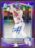 2025 Bowman Eduardo Quintero Chrome Auto Purple Refractor 1st #/250 Dodgers