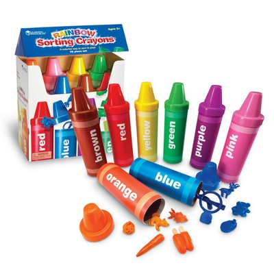 Learning Resources Regenbogen-Sortierstifte 56 Stück farblich passendes Spielzeug