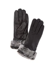Surell Accessories Leather Gloves Women's