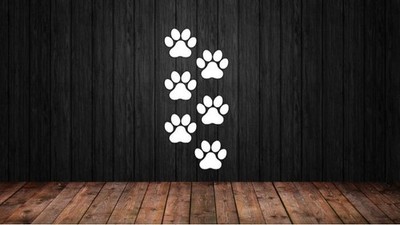 Dog Paw Print Die Cut Sticker Vinyl Decal for Cup Car Tumbler Flask Yeti