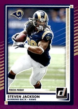 STEVEN JACKSON 2025 Donruss Press Proof Purple #205 NFL Rams  ID:148964