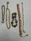 Vintage Costume Jewelry Bracelets Set Of 5