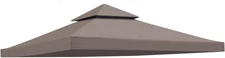 Upgraded 10'X10' Replacement Canopy Top Cover Only for Gazebo Tent, Double Tiere