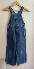 KEY IMPERIAL Bib Youth Boys Girls 7 Overalls Farmer Blue Jeans Denim 100 cotton