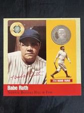 1990 HOF Legends of Baseball 500 HR Club Babe Ruth Pure (.999) Silver Coin