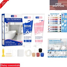 Bathtub Repair Kit 4.94oz Color Match for Ceramic Fiberglass Enamel Acrylic S...