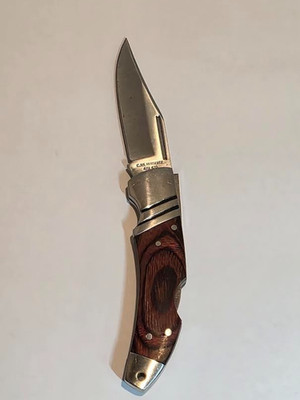 Pocket Knife C. Jul. Herbertz German Co.7 Inch AISI 420 Steel Pakkawood Inlay