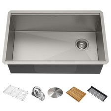 Kraus KWU110-32 Kore 32" Undermount Single Basin Stainless Steel