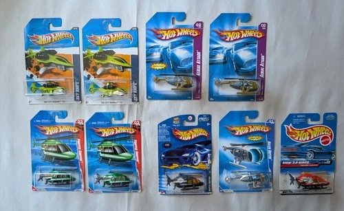 Hot Wheels Lot of 9 Vintage Propper Chopper - Copter - Helicopters, etc.