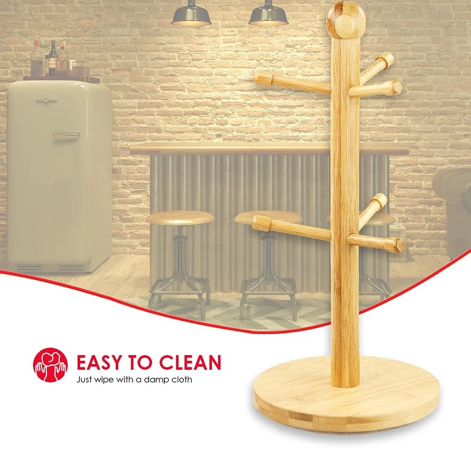 Árbol de tazas, tiene capacidad para 6 tazas de café, de pie, base circular, mostrador de cocina... Foto 4 de 4