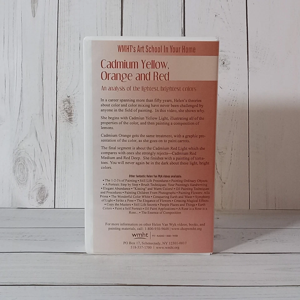 Helen Van Wyk Cadmium Yellow Orange & Red VHS Tape PBS Instructional / Painting - Image 4 of 4