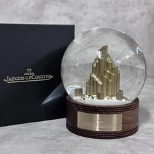 Authentic Jaeger-LeCoultre Wood Base Snow Globe Dome With Box 2024