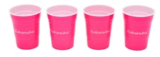 Rare Eukanuba Dog Brand Logo Promo Reusable Party Tumbler Cup 16oz Pink 4 pack