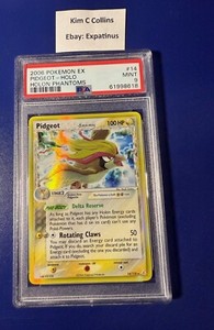 Pokemon 2006 EX Holon Phantoms Pidgeot #14 Holo PSA 9   Mint