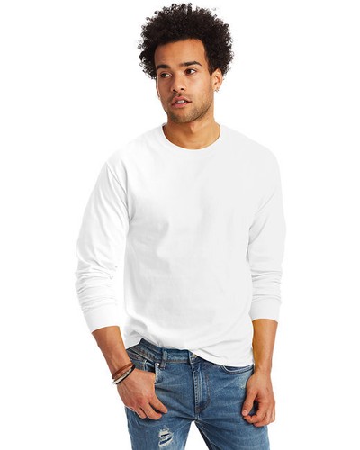 Hanes Unisex 6.1 oz. Tagless Long-Sleeve T-Shirt 5586 - US SELLER